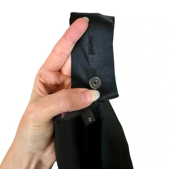 Vintage Betsey Johnson Y2K Silk Ruched Bow Pencil Dress Rockabilly Pin Up - Picture 9 of 10